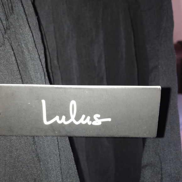 LuLus Black Strap Dress - Picture 6 of 7